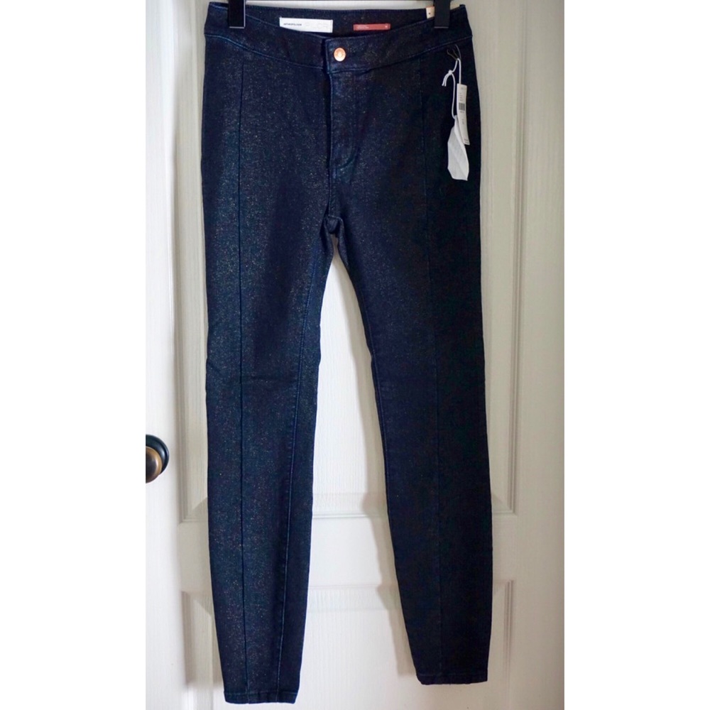 Anthropologie Pilcro Shimmer High Rise Leggings 25